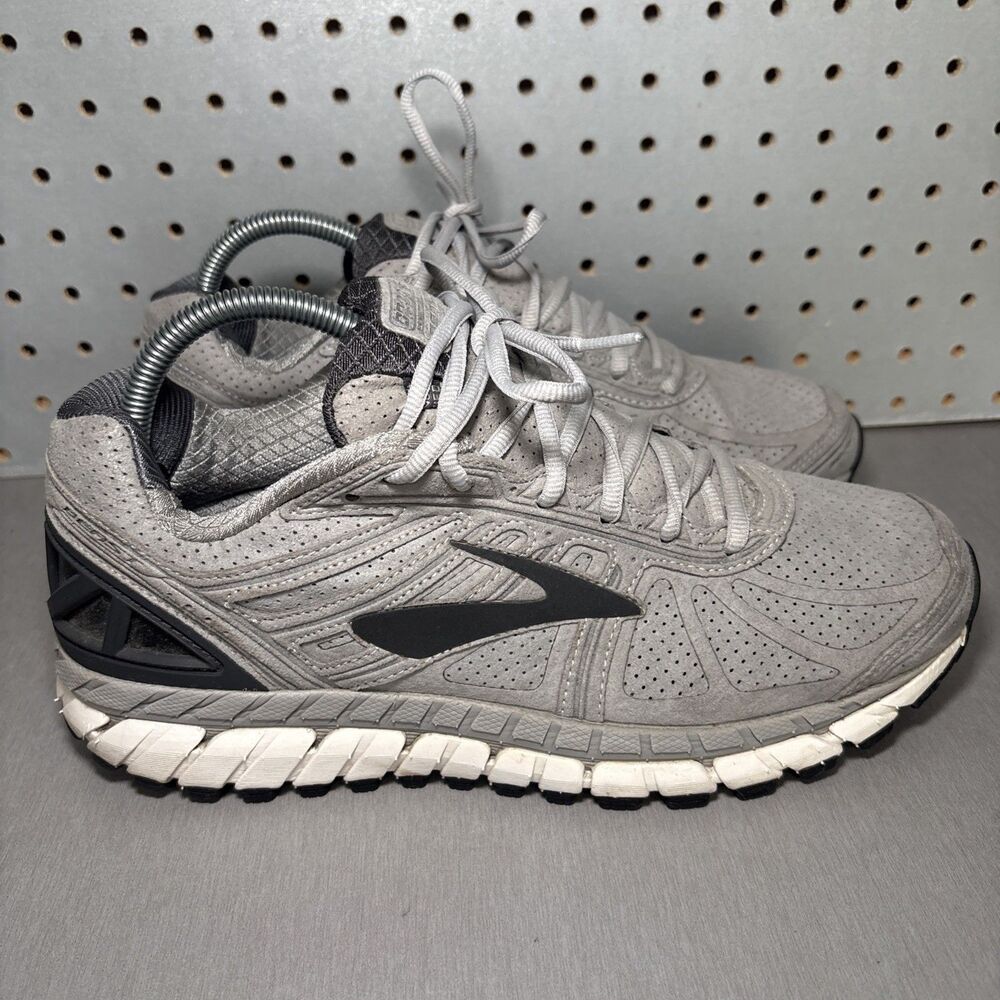 Brooks Beast 16 Shoes Mens Sz 9 Gray Grey Running Walking Comfort Athletic Gym